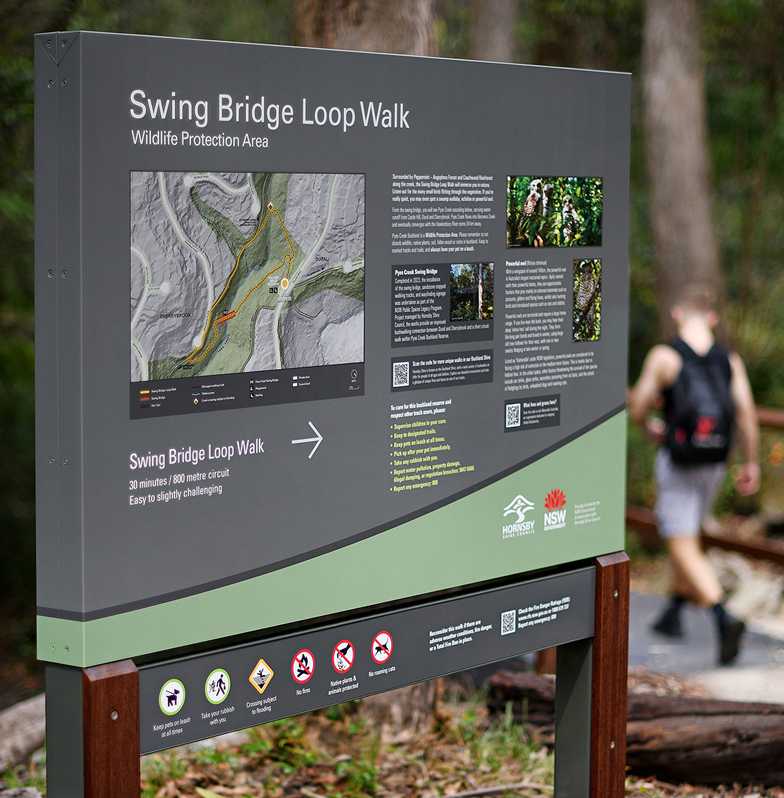 Swing Bridge Loop Walk, Pyes Creek 